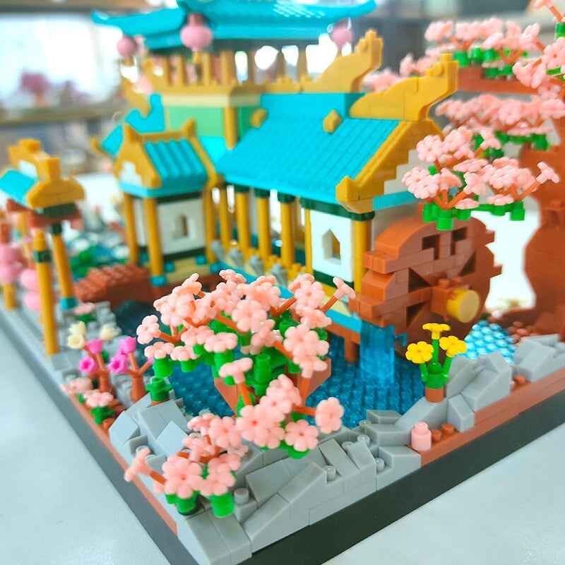 Brehn | Japanischer Sakura Palast Schrein Nano Bausteine