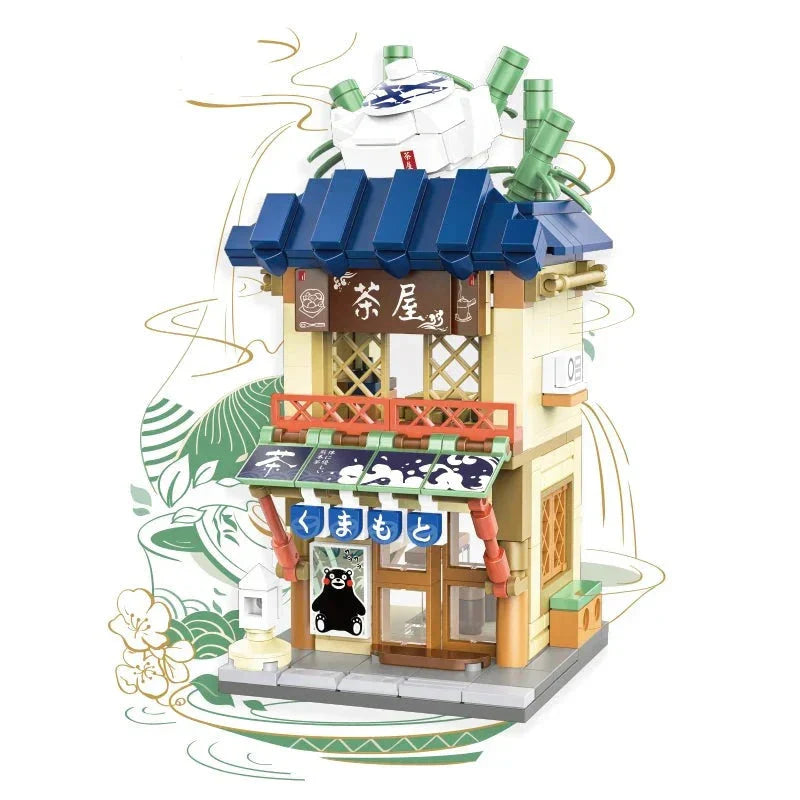 Brehn | Japanisch thematisierte Ramen Onsen Sushi Tee Mikro Bausteine