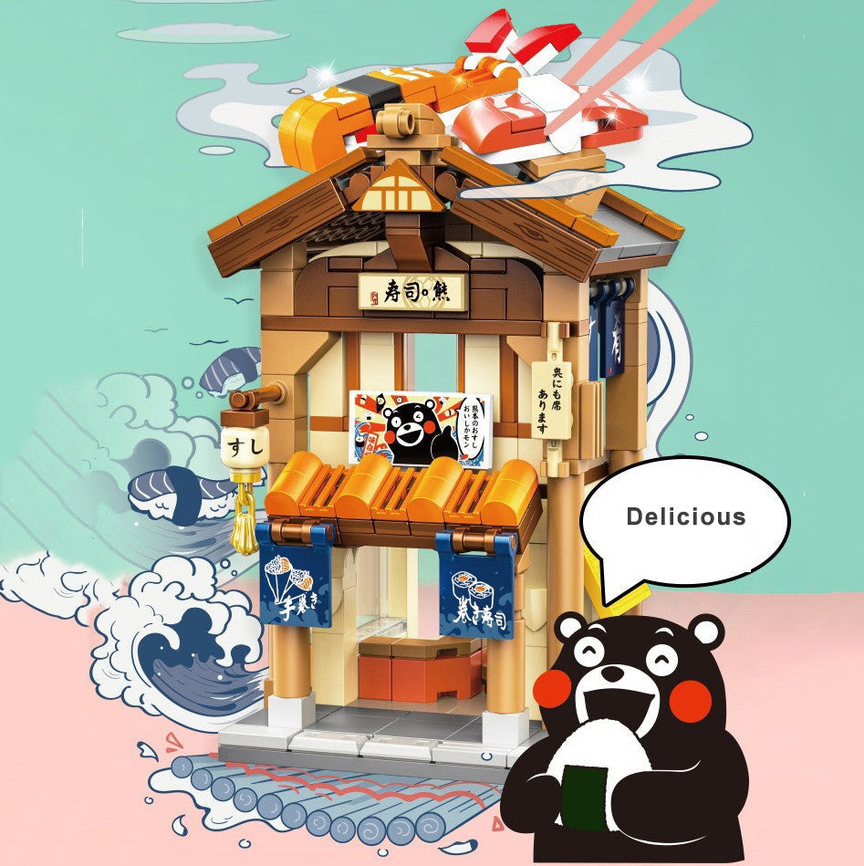 Brehn | Japanisch thematisierte Ramen Onsen Sushi Tee Mikro Bausteine