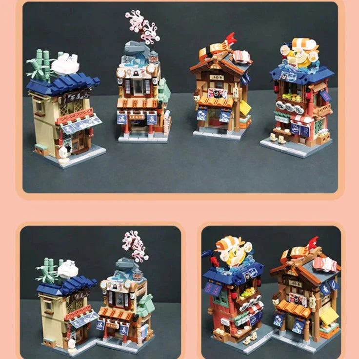 Brehn | Japanisch thematisierte Ramen Onsen Sushi Tee Mikro Bausteine