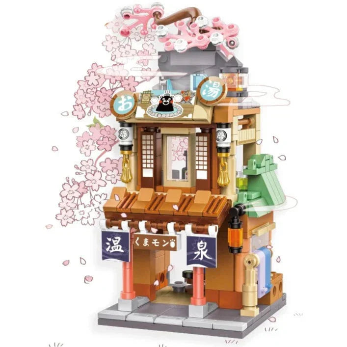 Brehn | Japanisch thematisierte Ramen Onsen Sushi Tee Mikro Bausteine