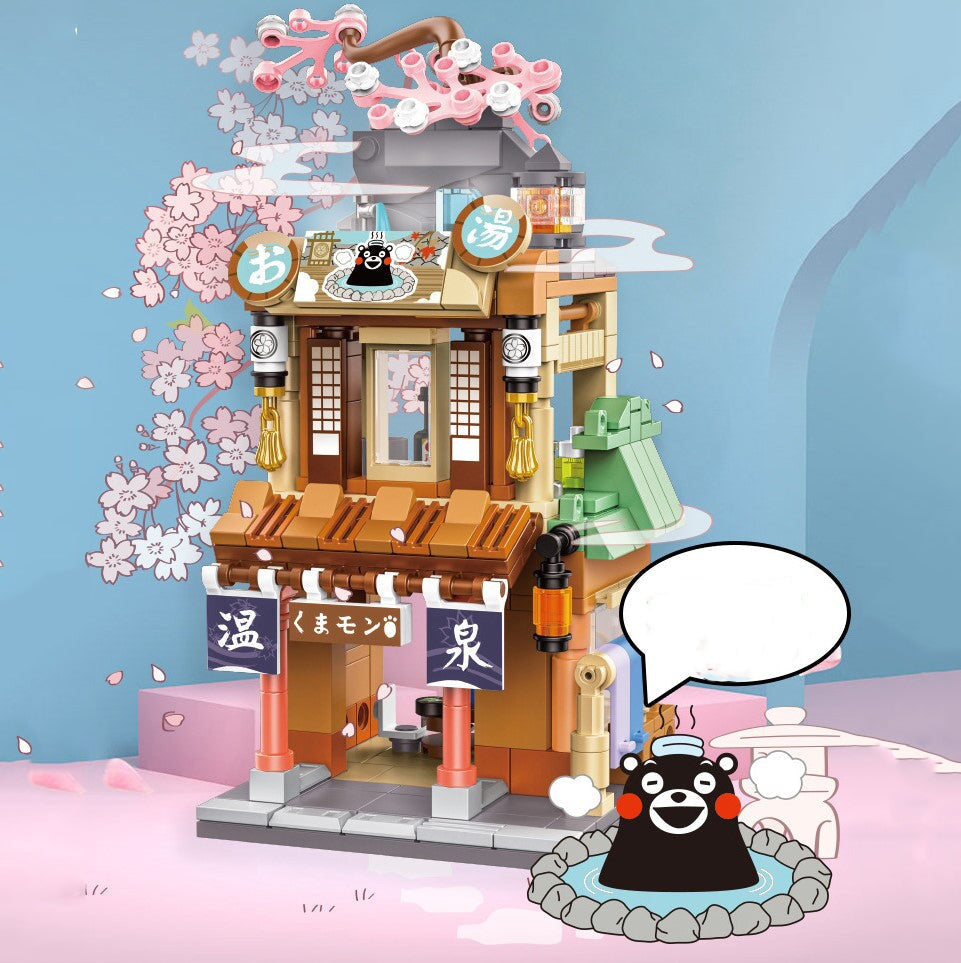 Brehn | Japanisch thematisierte Ramen Onsen Sushi Tee Mikro Bausteine