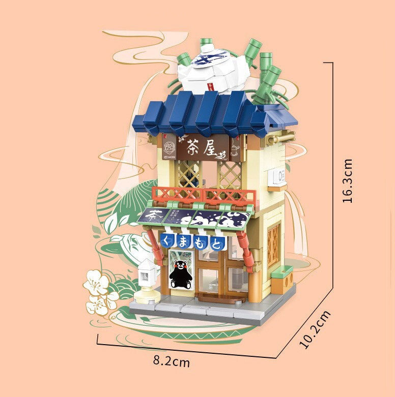 Brehn | Japanisch thematisierte Ramen Onsen Sushi Tee Mikro Bausteine