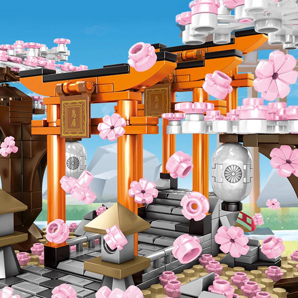 Brehn | Romantische japanische Torii-Tore Kirschblütenbäume Baukästen | Sonderausgabe