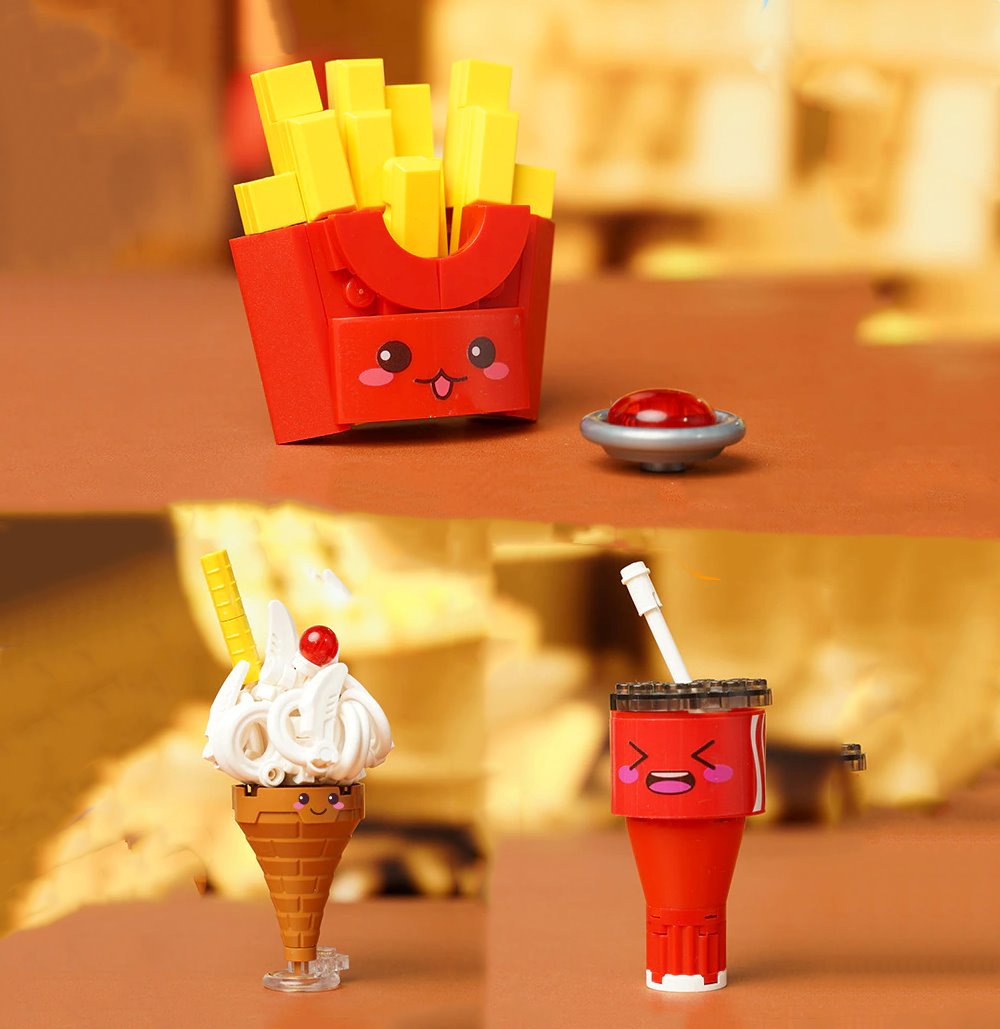 Brehn | Juicy Burger Meal mit leckerem süßem Dessert Micro Sets