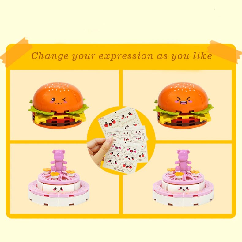 Brehn | Juicy Burger Meal mit leckerem süßem Dessert Micro Sets