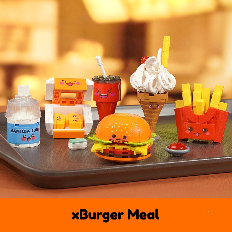 Brehn | Juicy Burger Meal mit leckerem süßem Dessert Micro Sets