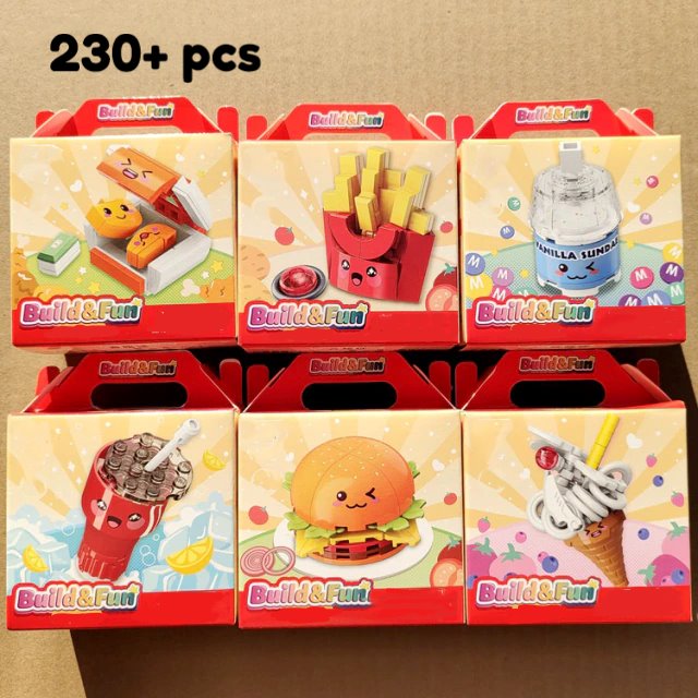 Brehn | Juicy Burger Meal mit leckerem süßem Dessert Micro Sets