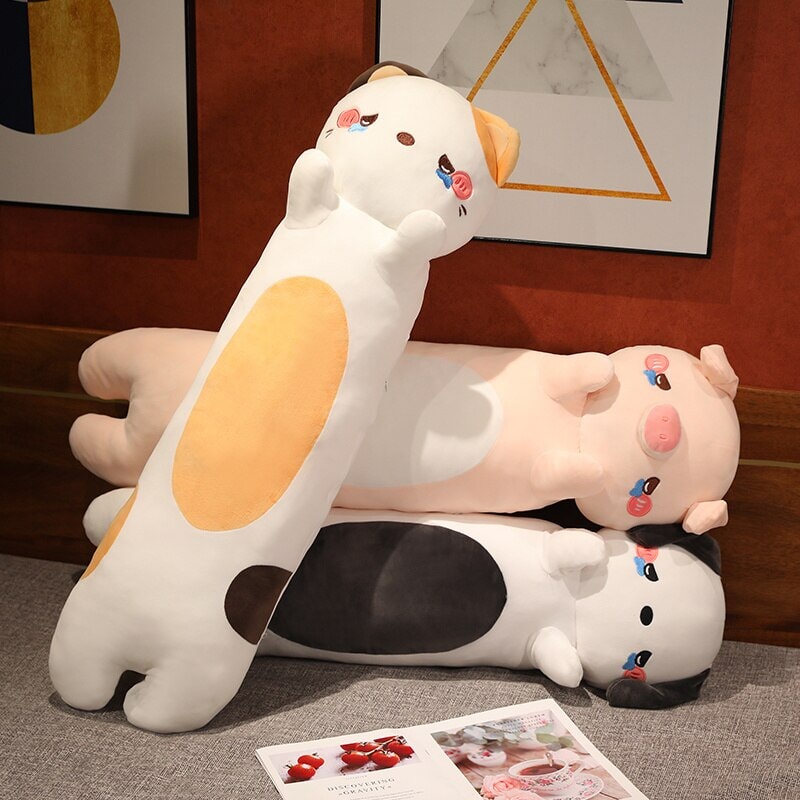 Brehn | Kawaii 100cm Lange Kuschelhund Katze Schwein Plüschkollektion