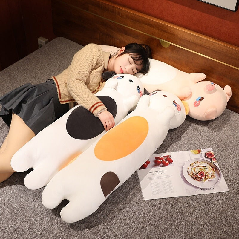 Brehn | Kawaii 100cm Lange Kuschelhund Katze Schwein Plüschkollektion