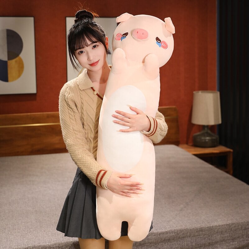 Brehn | Kawaii 100cm Lange Kuschelhund Katze Schwein Plüschkollektion