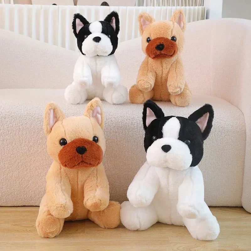 Brehn | Kawaii Beige Weiß Französische Bulldogge Plüschtiere