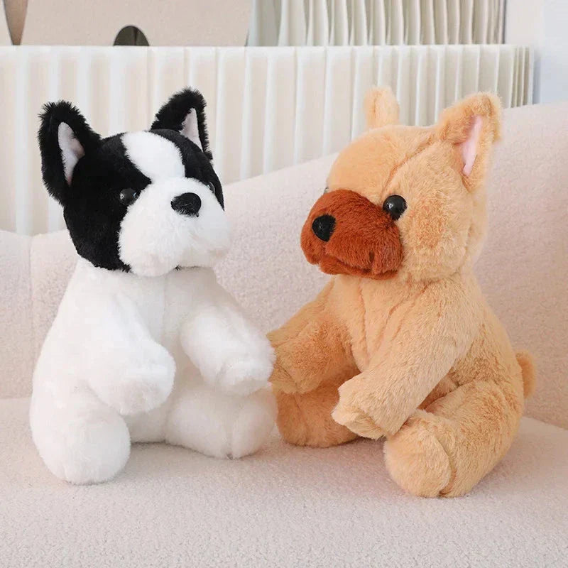 Brehn | Kawaii Beige Weiß Französische Bulldogge Plüschtiere