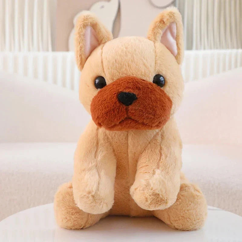 Brehn | Kawaii Beige Weiß Französische Bulldogge Plüschtiere