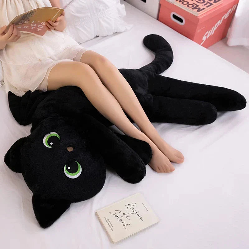 Brehn | Kawaii Schwarze Katze mit Flügeln Plüschtiere