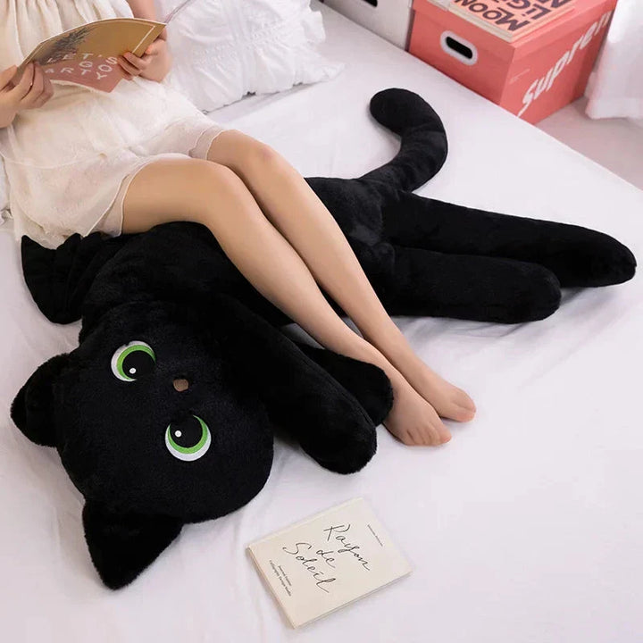 Brehn | Kawaii Schwarze Katze mit Flügeln Plüschtiere