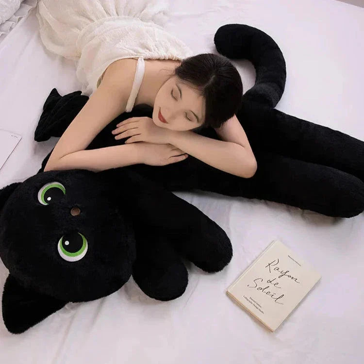 Brehn | Kawaii Schwarze Katze mit Flügeln Plüschtiere