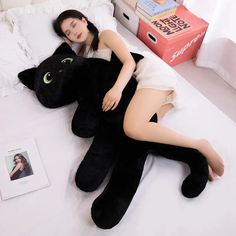 Brehn | Kawaii Schwarze Katze mit Flügeln Plüschtiere