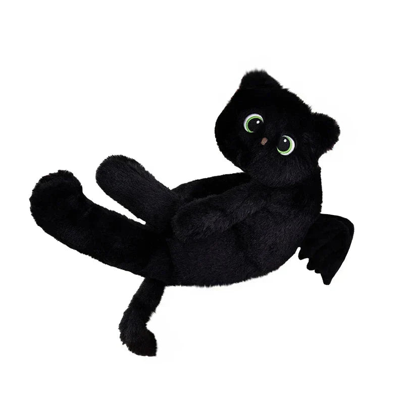 Brehn | Kawaii Schwarze Katze mit Flügeln Plüschtiere