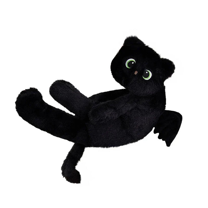 Brehn | Kawaii Schwarze Katze mit Flügeln Plüschtiere