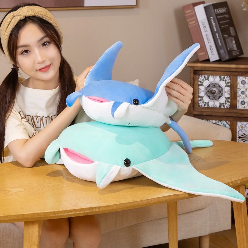 Brehn | Kawaii Blaue Mobula Teufelsrochen Plüschtiere