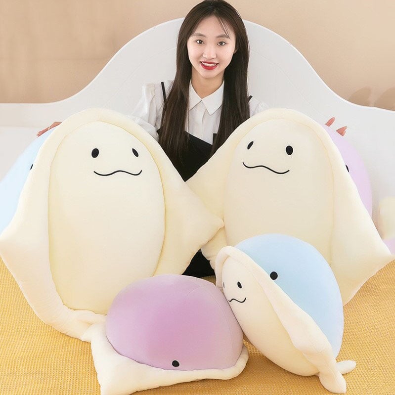 Brehn | Kawaii Blau Lila Manta Ray Plüschtiere