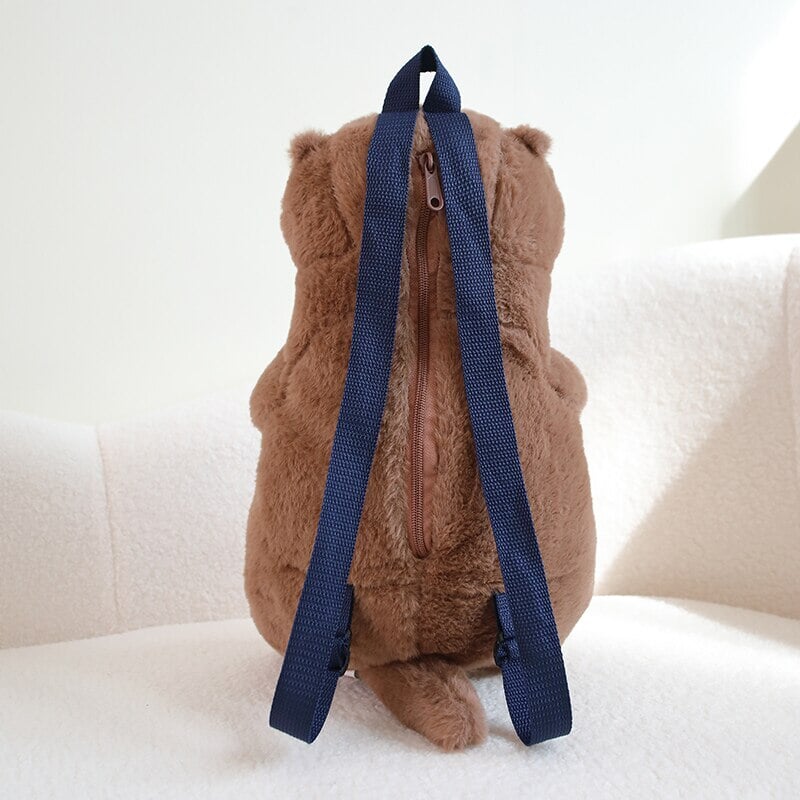 Brehn | Kawaii Brauner Otter Rucksack Plüschtier