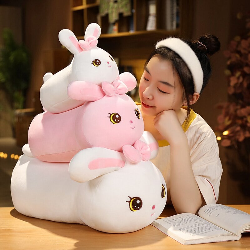 Brehn | Kawaii Bunny Lange Kissen Plüschfigur
