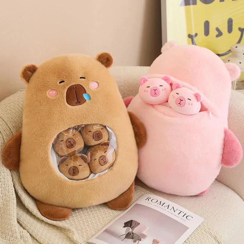 Brehn | Kawaii Capybara Süßigkeiten Tasche Plüschfigur