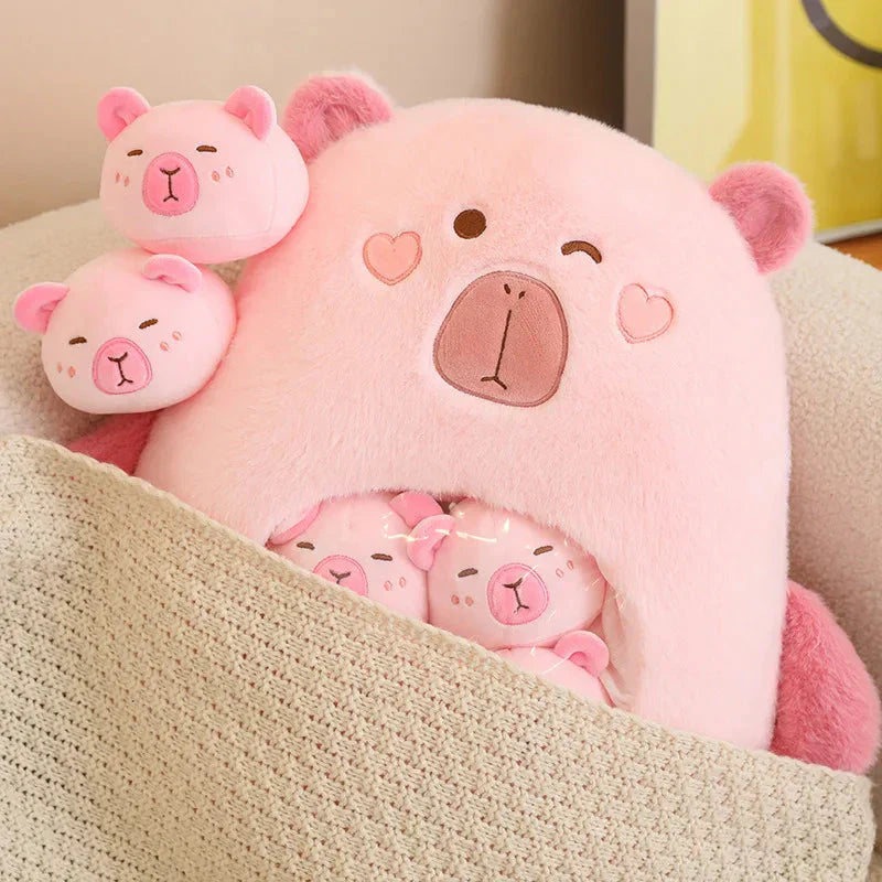 Brehn | Kawaii Capybara Süßigkeiten Tasche Plüschfigur