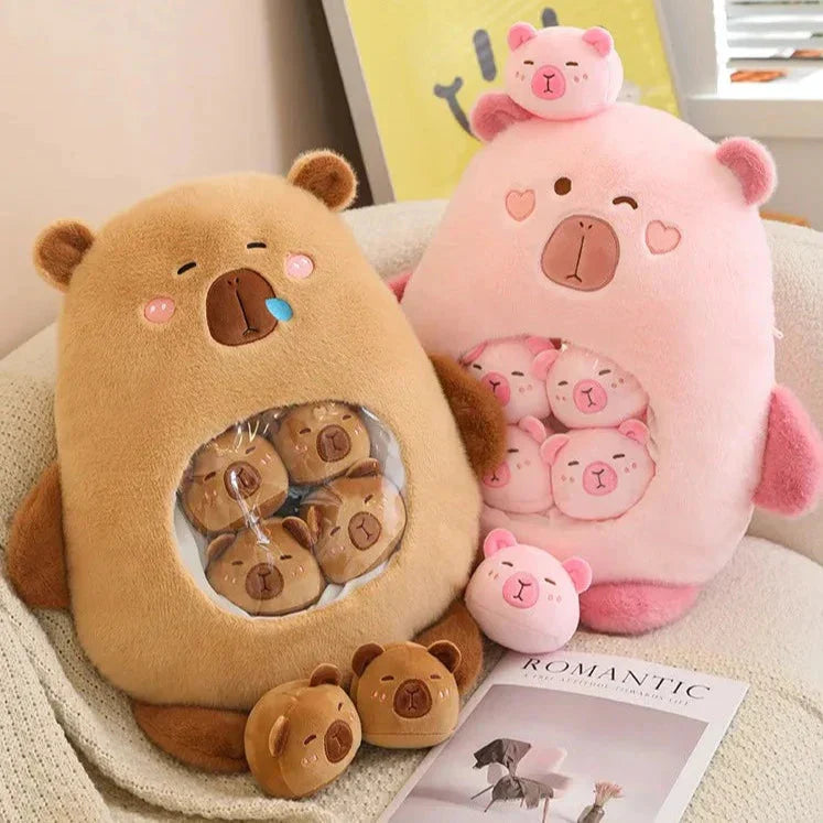 Brehn | Kawaii Capybara Süßigkeiten Tasche Plüschfigur