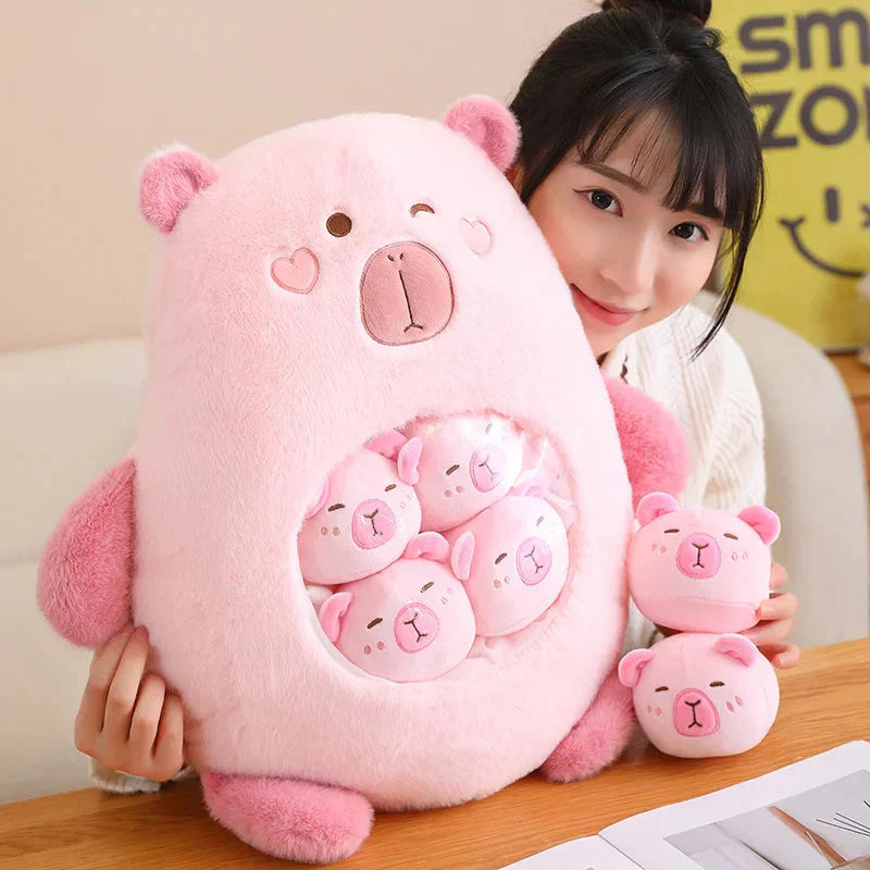Brehn | Kawaii Capybara Süßigkeiten Tasche Plüschfigur