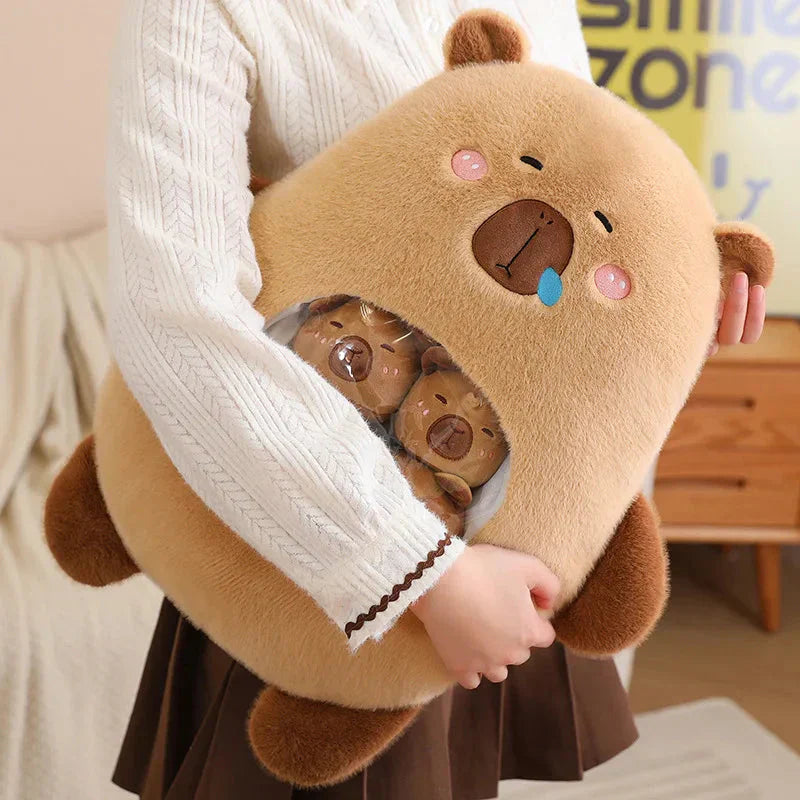 Brehn | Kawaii Capybara Süßigkeiten Tasche Plüschfigur