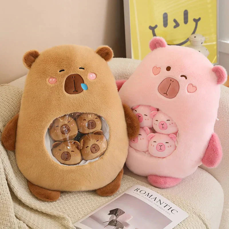 Brehn | Kawaii Capybara Süßigkeiten Tasche Plüschfigur