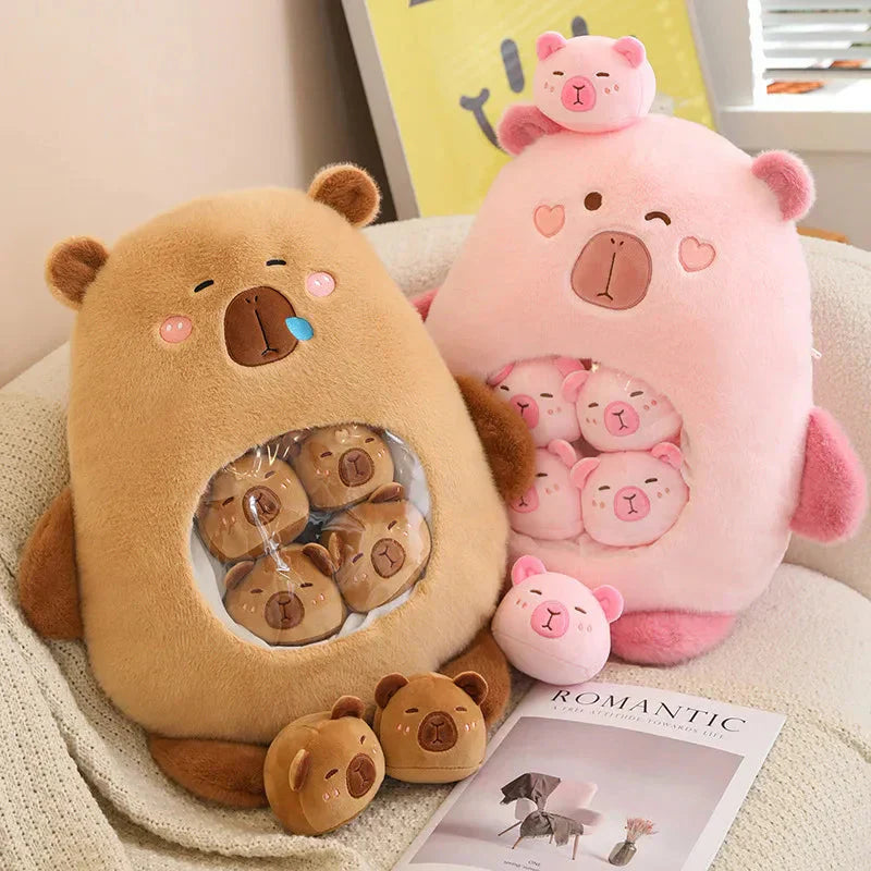 Brehn | Kawaii Capybara Süßigkeiten Tasche Plüschfigur