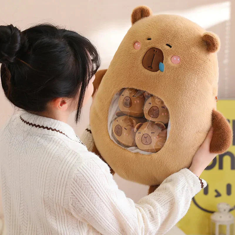 Brehn | Kawaii Capybara Süßigkeiten Tasche Plüschfigur