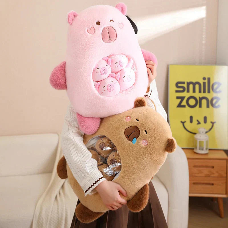 Brehn | Kawaii Capybara Süßigkeiten Tasche Plüschfigur