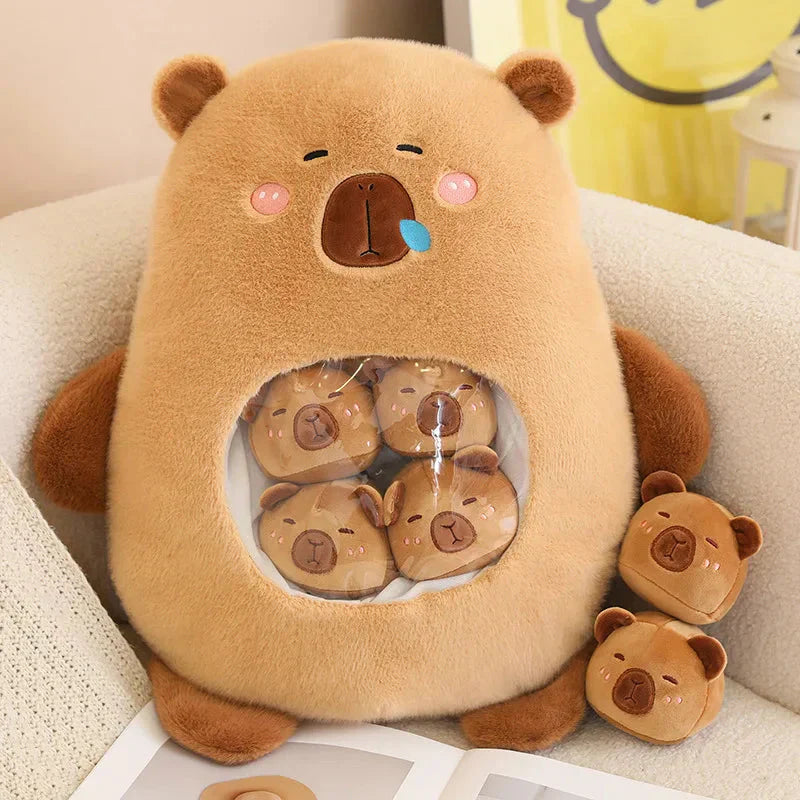 Brehn | Kawaii Capybara Süßigkeiten Tasche Plüschfigur