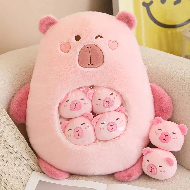Brehn | Kawaii Capybara Süßigkeiten Tasche Plüschfigur