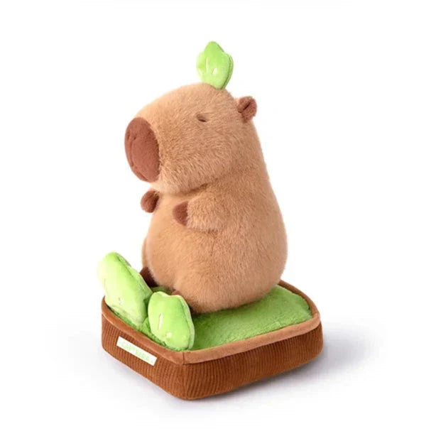Brehn | Kawaii Capybara Pflanze Topf Plüschfigur