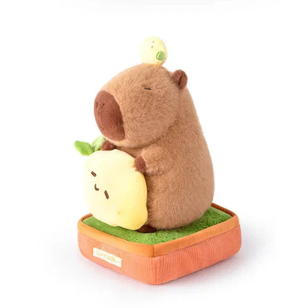 Brehn | Kawaii Capybara Pflanze Topf Plüschfigur