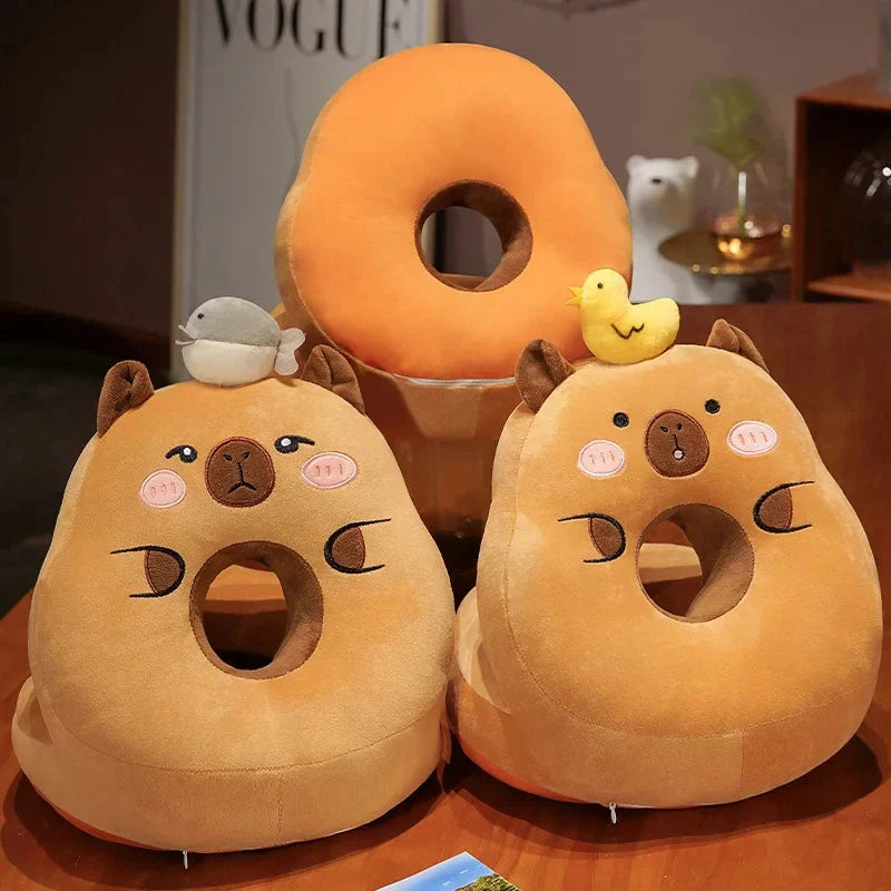 Brehn | Kawaii Capybara Power Nap Kopfstütze Kissen