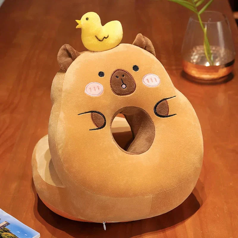Brehn | Kawaii Capybara Power Nap Kopfstütze Kissen