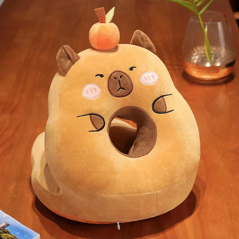 Brehn | Kawaii Capybara Power Nap Kopfstütze Kissen