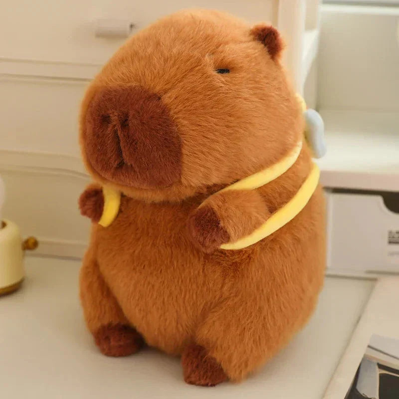 Brehn | Kawaii Capybara mit Rucksack Plüschkollektion