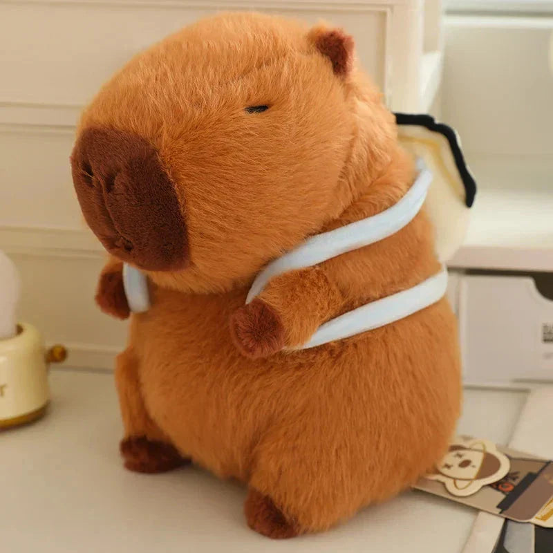 Brehn | Kawaii Capybara mit Rucksack Plüschkollektion
