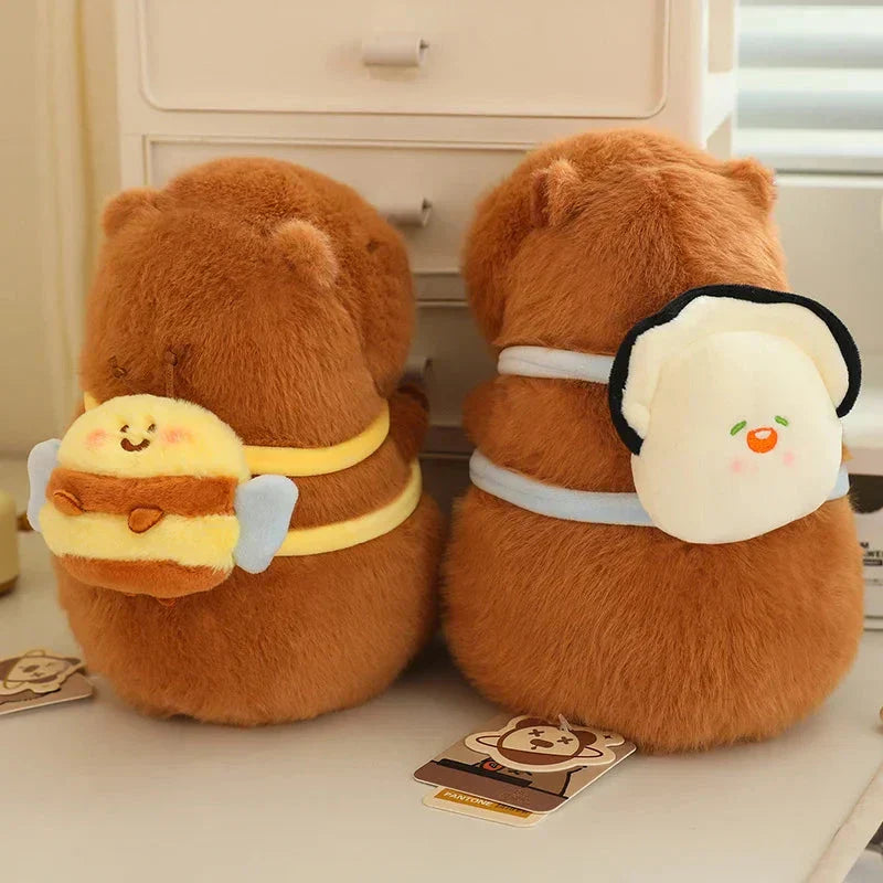 Brehn | Kawaii Capybara mit Rucksack Plüschkollektion