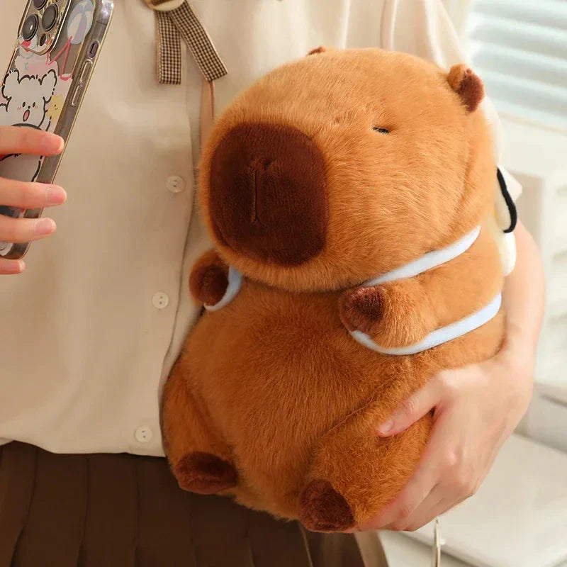 Brehn | Kawaii Capybara mit Rucksack Plüschkollektion