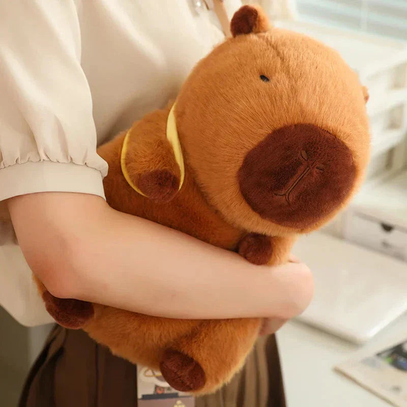Brehn | Kawaii Capybara mit Rucksack Plüschkollektion