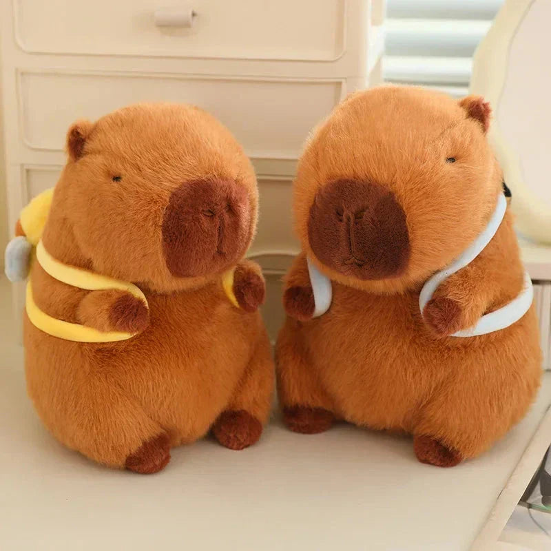 Brehn | Kawaii Capybara mit Rucksack Plüschkollektion